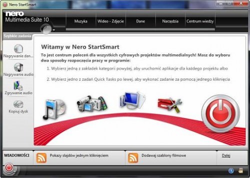 NERO StartSmart screenshot